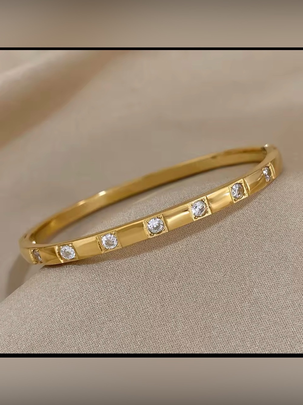 18k gold plated stainless steel bracelet - Picture 2 of 3